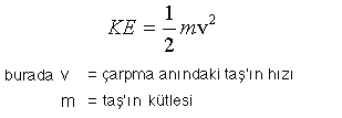 KE = 0.5*mv^2